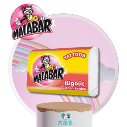 Chewing-Gum Malabar bi-goût citron fraise X2
