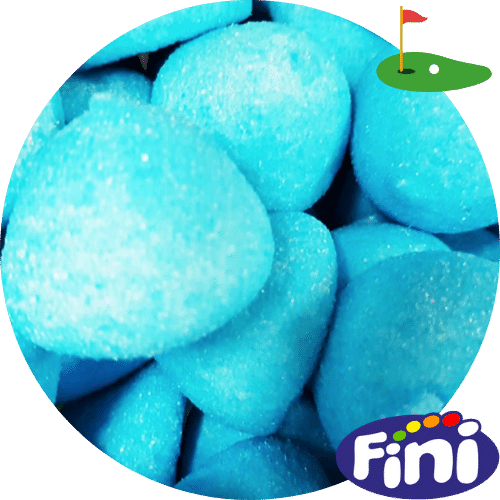 Bonbon balle de golf bleue