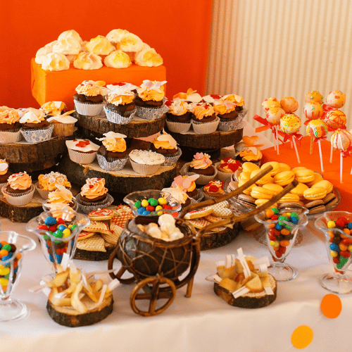 bar à bonbons à un anniversaire