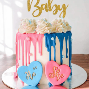 gateau gender reveal party