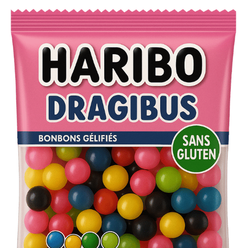 Bonbon Haribo dragibus gluten free