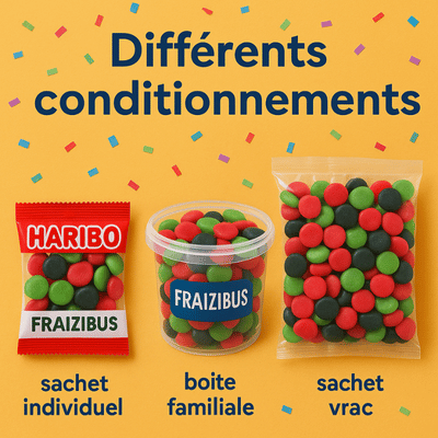 Différents conditionnements fraizibus