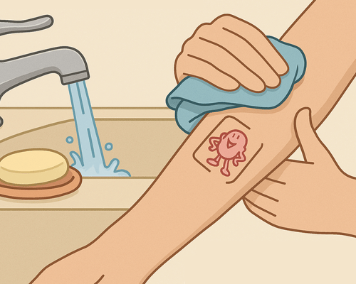 Enlever tatouage malabar avec eau et savon