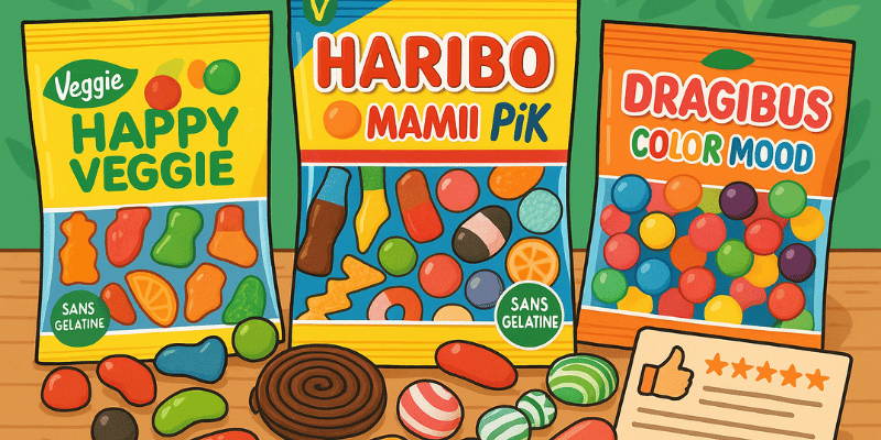 autres bonbons Haribo sans gélatine animale