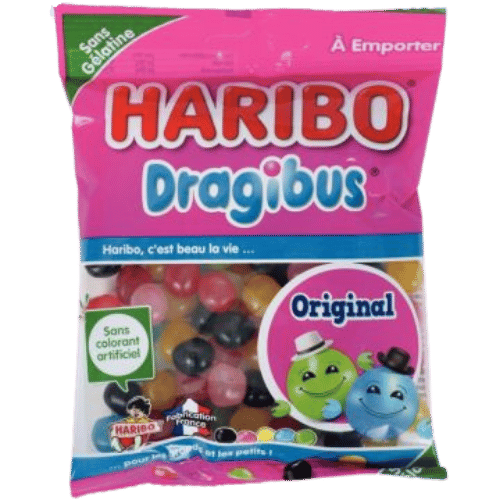dragibus avec mention sans gélatine